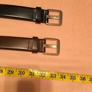 Lot of Banana Republic leather belts brown black
